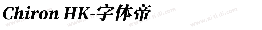 Chiron HK字体转换